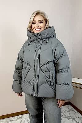 Фото товара Пуховик 8550 зима, серый