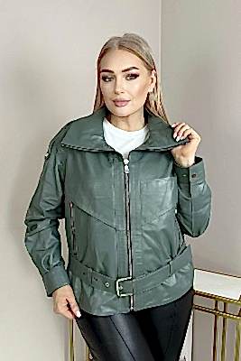 Фото товара Куртка кожа жен. 1004.YM-850В лето zig, светло-зеленый