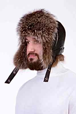 Фото товара Шапка из енота UMKME004.3, желтая