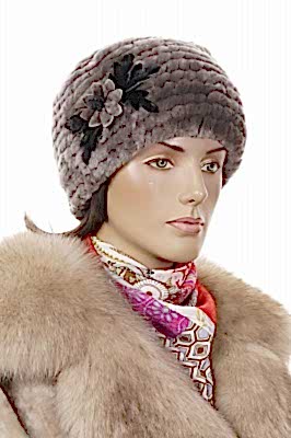 Фото товара Берет мутон В-1-1, Серо-коричневый