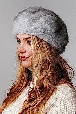 Фото товара Шапка норка 001.001, виолет shn