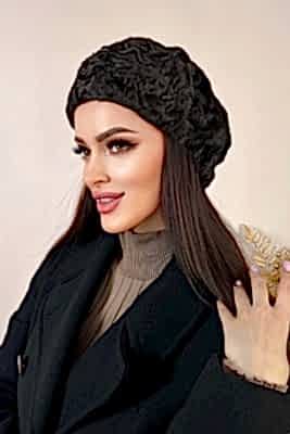 Фото товара Шапка каракуль 001.001, шоколад