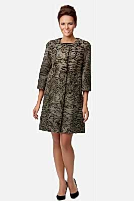 Фото товара Полупальто каракуль/свакара Кристина, серый