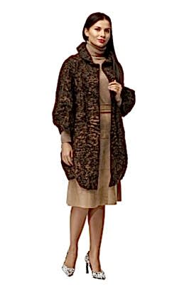 Фото товара Полупальто каракуль/свакара 013/35, золото