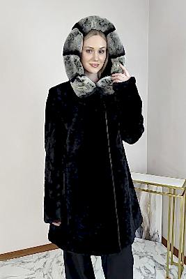 Фото товара Пальто мутон 9964, черный