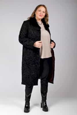 Фото товара Пальто каракуль 010/М20В, черный