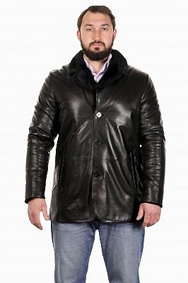 Фото товара Полупальто кожа 1013.1322-1, черный