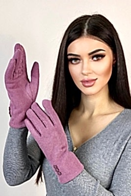 Фото товара Перчатки жен. текстиль M4, розовый