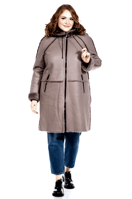 Дубленка 1009.1340 silk, бежевый