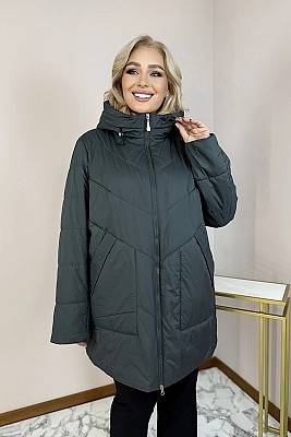 Фото товара Куртка F-2568 жен, темно-зеленый