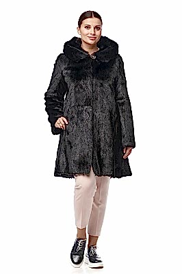 Фото товара Полупальто сурок Татьяна, черный