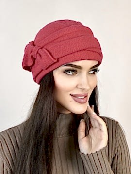 Фото товара Шапка трикотаж. бант LIZA, Розовый