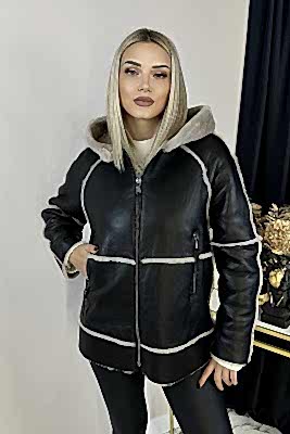 Фото товара Дубленка 1013.MSK-319 silk, черный