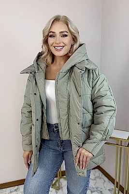 Фото товара Куртка F-2593 жен, фисташковый