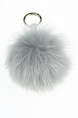 Фото товара Брелок Помпон, серый