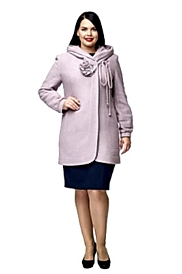 Фото товара Полупальто 31769, серо-сиреневый