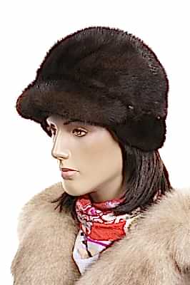 Фото товара Шапка норка 044.001, Коричневый ln