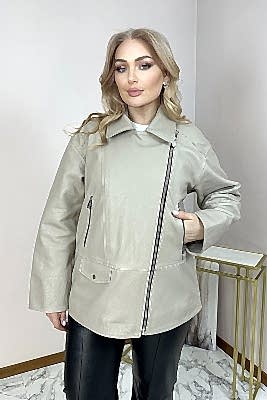 Фото товара Куртка кожа жен. 1004.Z-316 лето, бежевый Фото товара Куртка кожа жен. 1004.Z-316 лето, бежевый