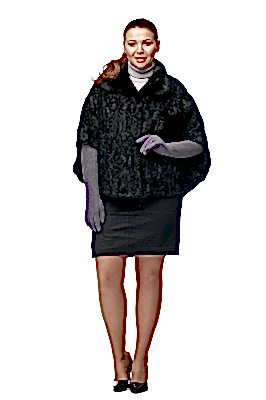 Фото товара Жилет каракуль 013/323 Мэри, черный