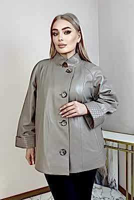 Фото товара Куртка кожа жен. 1020.3523 ZIG, бежевый