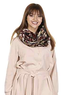 Фото товара Шарф (снуд) оля принт, коричневый