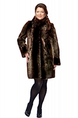 Фото товара Шуба из мутона К47Нх (норка), панда